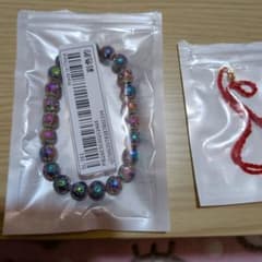 多色ビーズブレスレット