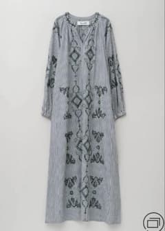 サラマリカ Aari Embroidery Stripe Dress　2026 サラマリカCotton Aari Embroidery Stripe Dress - メルカリ