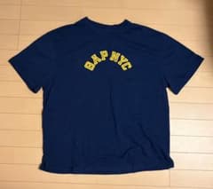 GAP ギャップ GAP NYC ロゴ Tシャツ ネイビー Lサイズのサムネイル