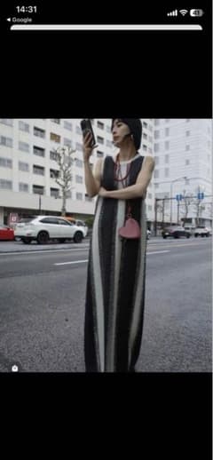 Ameri MULTI STRIPE JACQUARD DRESS - メルカリ