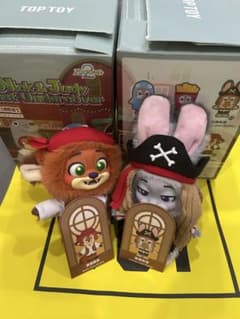 TOP TOY】ズートピア2 海賊風 ニック&ジュディぬいぐるみチャームセットのサムネイル