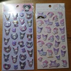 サンリオ ぷくっとシール クロミ マイメロディ 2枚セット【匿名配送】のサムネイル