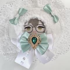 ぬい服10cm にじぱぺっと 着ぐるみ ねこ 緑