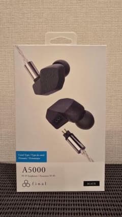 新品未開封】final A5000 有線イヤホン ブラック - メルカリ