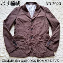 コムデギャルソンオムドゥ 2023 ポリ縮絨 ストライプ テーラード 