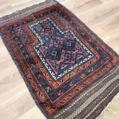Y3684 ヴィンテージ トライバルラグ 手織り ウール 99×84㎝ Y3684 ヴィンテージ トライバルラグ 手織り ウール 99×84㎝ - メルカリ