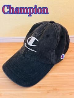 y*a様 Champion チャンピオン キャップ ブラック 古着 帽子 ボウシのサムネイル