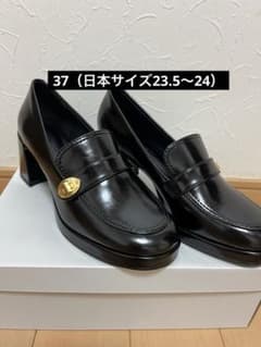 メタリックアクセント ローファーパンプスのサムネイル
