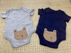 ★ZEN★様専用　ベビーGapロンパースくま　60cm　2枚セットのサムネイル