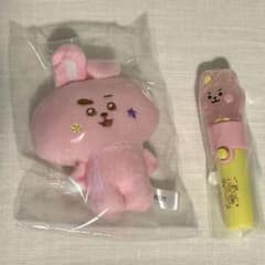 BT21 COOKY ぬいぐるみ マスコット ペンライト型キーホルダー
