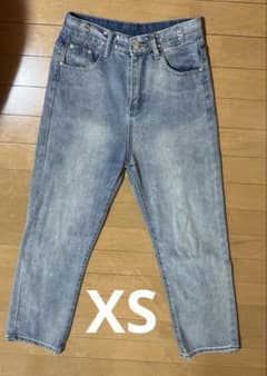 ストレートデニム ダークブルー XSのサムネイル