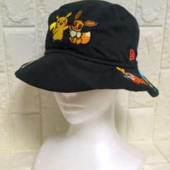 54cm NEWERA 포켓몬 자수 모자 키즈 M / L 뉴 에라 모자