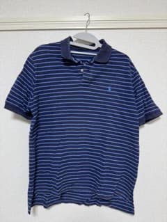 Polo by Ralph Lauren XL ネイビー ストライプ ポロシャツ - メルカリ