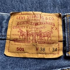 희소 [90s] Levi 's 501 USA 제 적문자 오버 사이즈 W38