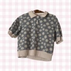 花柄 半袖Tシャツ Mサイズのサムネイル