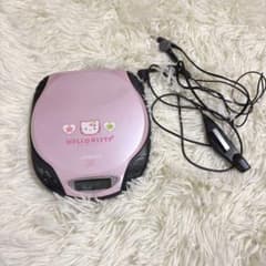 ハローキティ KENWOOD ポータブルCDプレイヤー - メルカリ