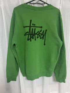 【希少カラー】★美品　ステューシー　スウェットM デカロゴ　バックプリントのサムネイル
