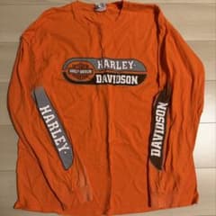 【Harley-Davidson】 長袖Tシャツ オレンジのサムネイル