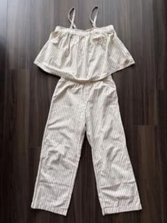 H&M ストライプ柄 キャミソール パンツ セットアップ 女の子服のサムネイル