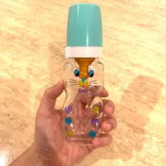 ポルトガル　哺乳瓶　雑貨　水色　熊　赤ちゃん　小物入れ　置物のサムネイル