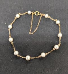パール １８金チェーン ブレスレットのサムネイル