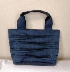 畳へり トートバッグ 紺 A4サイズ ヘリバッグ - メルカリ