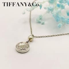 美品 ティファニー ハイビスカス フラワーモチーフ パール ネックレス シルバー 美品 ティファニー ハイビスカス フラワーモチーフ パール ネックレス