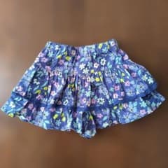 ANNA SUI mini☆花柄 キュロット スカート☆90のサムネイル