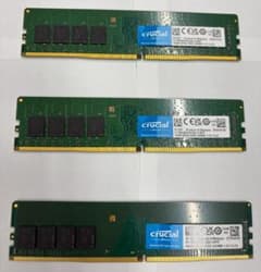 動作確認済 メモリー DDR4 48GB(16GB×3本) ID:4S58 - メルカリ