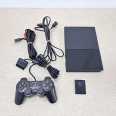 一式セット】薄型 PS2 本体 SCPH-90000 メモリーカード付 - メルカリ