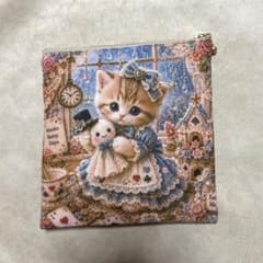 両面パネルポーチ 猫とてるてる坊主 - メルカリ