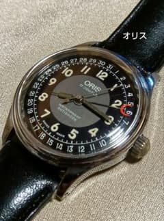 オリス ポインターデイト 30m 302-7285B 手巻きメンズ腕時計 稼働