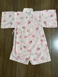 子ども用甚平 ピンク 金魚柄 95cmのサムネイル