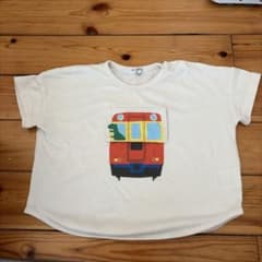 恐竜と電車のTシャツ 95のサムネイル