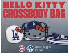 ドジャース × Hello Kitty クロスボディバッグ 8月5日 非売品 ドジャース × Hello Kitty クロスボディバッグ 8月5日 非売品