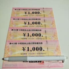 ビックカメラ　株主優待券のサムネイル