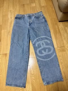Stüssy ロゴデニムパンツ 32 ライトブルーのサムネイル