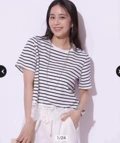 26SS Arpege story 裾レース半袖Tシャツ - メルカリ