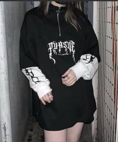 MAROCORE SELECT 24SS フェイクレイヤード ハーフジップロンTのサムネイル