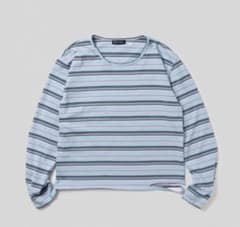 HIROKI TSUZUKI MULTI BORDER L/S TEE ブルーのサムネイル