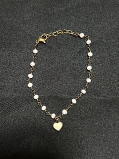 Brandy Melville ハートチャーム ブレスレット ビーズ y2kのサムネイル
