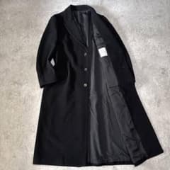 希少 ヨウジヤマモト コスチュームドオム カシミヤ混 チェスターコート 3 黒 希少 ヨウジヤマモト コスチュームドオム カシミヤ混 チェスターコート