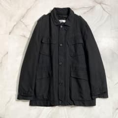 B17578 MHL. 中綿ライナー付き ウールファティーグジャケット 黒 XL 