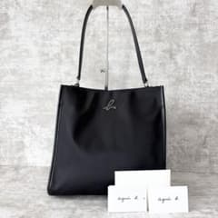 ［極美品］アニエスベー　A4トートバッグ ブラック　現行 H454 極美品✨アニエスベー トートバッグ ナイロン 肩がけ可能