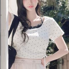 新品　OLIVE des OLIVE　レイヤード風ドロストTシャツのサムネイル