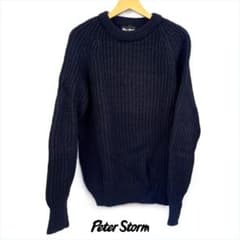 80sフィッシャーマンニットセーター（メンズ-M）【Peter Storm】