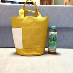 TULLY'S COFFEE トートバッグ イエロー ホワイトのサムネイル