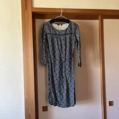 Rassurer 기하학 무늬 긴팔 원피스