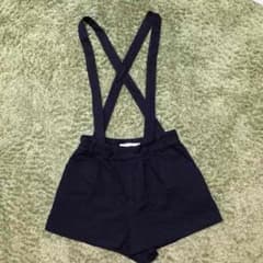 美品 dazzlin サスペンダーパンツ 黒のサムネイル