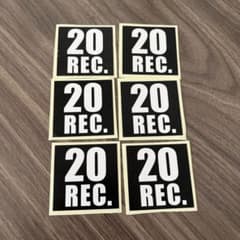20 REC. ステッカー 6枚セット